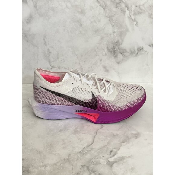 Nike ZoomX Vaporfly Next% 3 Running Shoes White Purple DV4129-104 Men’s Size 13